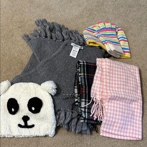 Rebecca Minkoff Gray Scarf and Colorful Accessories